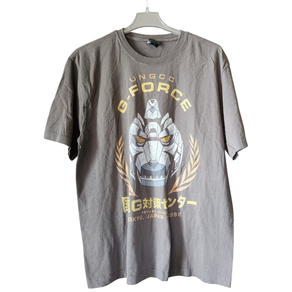 Dumbgood Ungcc G-Force Godzilla Shirt Men's Large‎ Gray Cotton NEW
